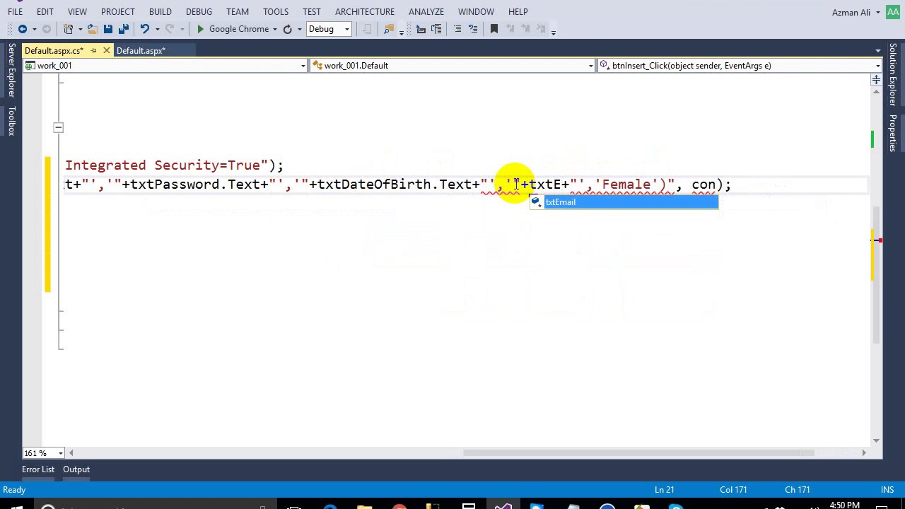 Create First MVC Application