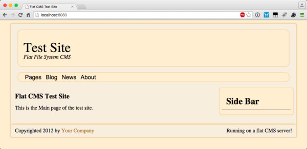 Demo Site in Browser